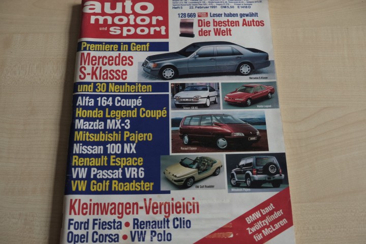 Deckblatt Auto Motor und Sport (05/1991)